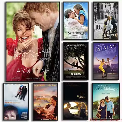 Bella Before Sunrise Before Sunset Movie Posters Art Canvas Painting Print Classic Love Movie Pictur