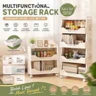 Trolley drawer Kitchen Bathroom Living Room Snack Stationery Book Storage Rack With Wheels零食收纳车