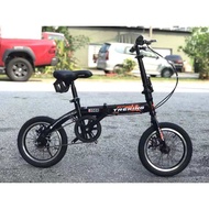 14 Treking Folding Bike Disc Brake 14 Inch Folding Bike Alloy Rim Single Speed 14" FOLDING BIKE