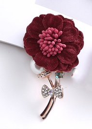 Cài áo thời trang hoa vải thanh lịch (GC68)