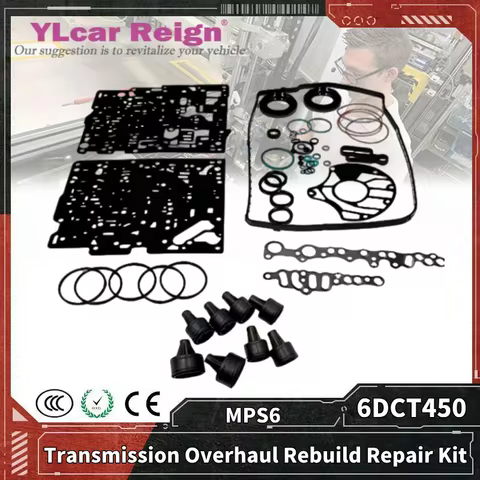 MPS6 6DCT450 Automatic Transmission Gearbox Overhaul Rebuild Repair Kit Seals Gasket Fit O-rings for