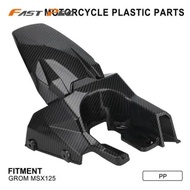 Rear Fender Cover Wheel Protector Rear Mudguard Motorcycle Accessories Carbon Fiber PP Plastic For H