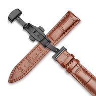 Carouse Watchband 18mm 19mm 20mm 21mm 22mm 24mm Calf Genuine Leather Watch Band Alligator Grain Watc