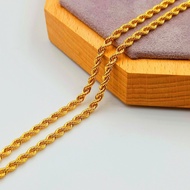 916 Gold Hollow Rope Chain (16gm+)
