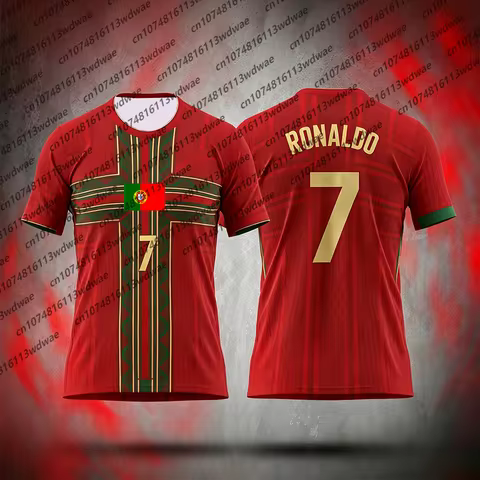 Portugal Football Training Kit Football Jersey Quick-Dry Ronaldo 7 Football Tshirt football Special 
