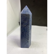 D1251 Natural Raw Ore/Elegant Blue Pattern Pillar Weight: 89g Size Approximately: Height 92.3 Diamet
