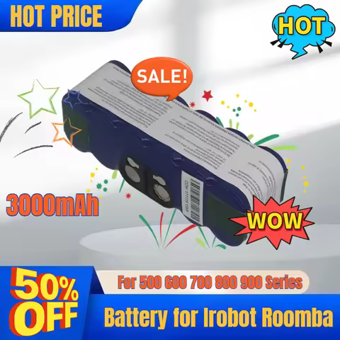 14.4V Ni-MH New Replacement Battery for Irobot Roomba 500 600 700 800 900 Series 585 528 529 595 600