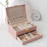 Jewelry Box Jewelry Necklace Jewelry Large Capacity Lockable Hand Jewelry Earring Storage Box JC6A