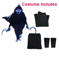 new Anime Puss in Boots Cosplay Death Wolf Costume Outfit Black Hoodie Cloak Pants Uniform Purim Car