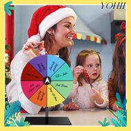 YOHII  Wheel, Editable Plastic Dry Erase Spin Wheel,  Multicolor Round Editable Spin Wheels