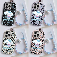 Cartoon Cute Leopard Print Cinnamoroll Bracelet Phone Casing For Realme C1 C2 C3 C11 C12 C15 C20 C20