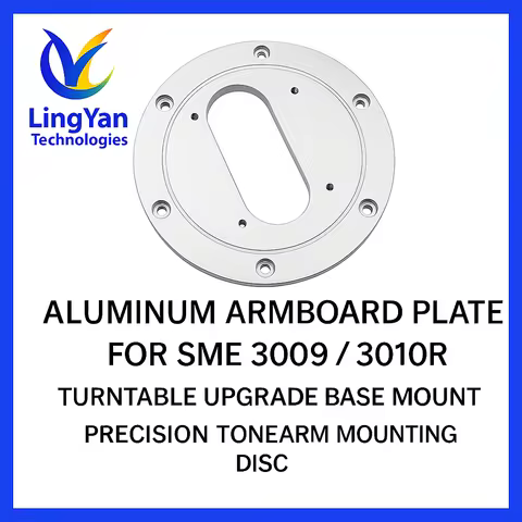 Aluminum Armboard Plate for SME 3009 / 3010R | Turntable Upgrade Base Mount | Precision Tonearm Moun
