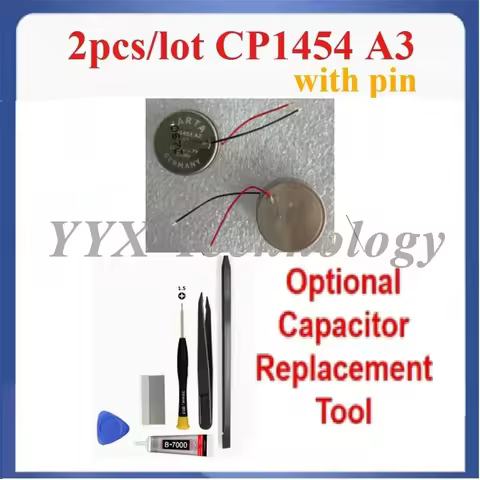 2pcs CP1454 A3 1454 A3 Capacitor Battery for SoundSport Free Earphone,GALAXY Buds PLUS Earphone,Gear