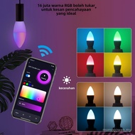 WiFi Tuya Smart Home LED Candle Light 6W App Voice Timing E14 Music Rhythm RGB Smart Bulb