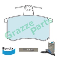 Bendix Metal King Titanium Disc Brake Pad Rear for DB222 Audi 100 90 A4 A6