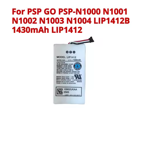 For Sony PSP GO PSP-N1000 N1001 N1002 N1003 N1004 LIP1412B 1430mAh LIP1412 Battery