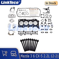 Engine Parts Full Gasket Head bolt Set Fit 2.2 L Diesel 4cyl 16V For Mazda 3 6 CX-5 SHY1 SHY4 SHY6 S