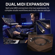 JUNMPER2R 5Pin Din Female to 2 5Pin Din Male, 5 Cores Plug and Play Sound Connecting Cable, Durable 