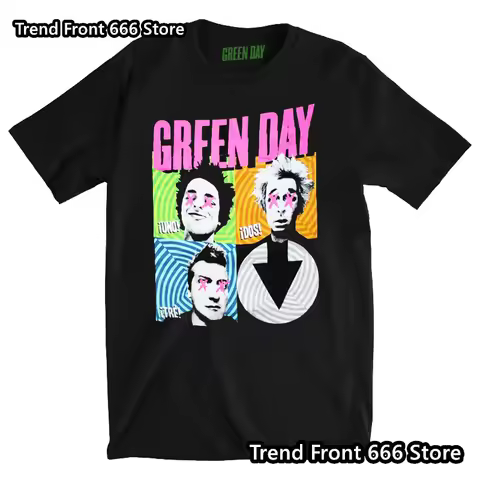 Green Day Rock Band Men's And Kids 3D Prited Short Sleeve T-shirt Summer Oversized Vintage Children 