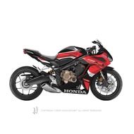 Hugsticker สติ๊กเกอร์ติดรถ สติ๊กเกอร์ CBR650R ลาย RR-R (ชุดกลาง)