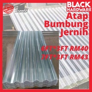 BLACK HARDWARE 6 7Feet Transparent Polycarbonate Lutsinar Atap Bumbung Cerah terang Corrugated light