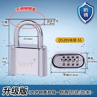 Stainless Steel Head Large Iron Door Code Club Anti-rust Truck Padlock Outdoor Code Lock Warehouse B