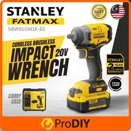 STANLEY Fatmax Cordless Drill Impact Wrench Brushless Motor 4.0Ah 20V Lithium Battery ( SBW910M1K-B1 )
