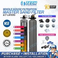 [FREE INSTALL] USA WATERMAN 6 / 7 Layers Outdoor Sand Water Filter System Ceramic Bio Ball Anthracit