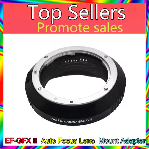 EF-GFX II Auto Focus Lens Mount Adapter Ring Full Frame for Canon EOS EF EF-S Lens for Fuji GFX Moun