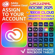OFFICIAL Adobe Creative Cloud All Apps | Win Mac phone  | 100gb Cloude | 1MONTH - RM25
