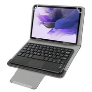 全城熱賣 - IOS&安卓&Windows 7英寸平板通用 可拆分磁性保護帶觸摸板藍牙平板鍵盤皮套帶支架 (顏色：黑色)