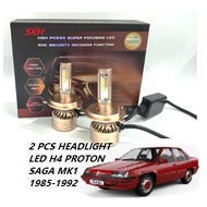 ☆LED☆ 2PCS Mentol Lampu Hadapan LED 3 Warna (H4) Untuk Proton Saga MK1 (1985–1992)/LED HEADLIGHT BUL