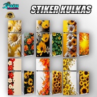 KUL 4-FLORAL FRIDGE STICKERS FLOWER FRIDGE STICKERS 1 DOOR FRIDGE STICKERS 2 DOOR FRIDGE STICKERS LA