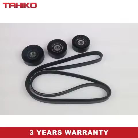 Tensioner Pulley V Belt Kit Fit for Mercedes-Benz W169 W245 A180 A200 2.0L V4