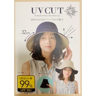 Uv CUT UV PROTECTION Hat Japan Blue and Beige Reversible Hat