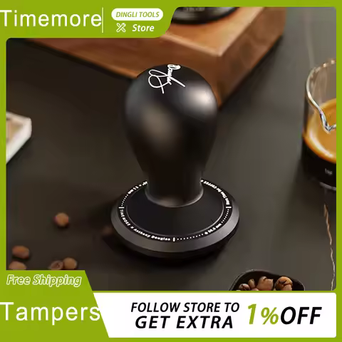 Original TIMEMORE X Master Co-Branded Anthony Self-Balancing Espresso Tamper Large Diameter Anti-Til
