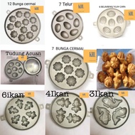 (Tebal) Acuan Bahulu Aluminium Mould Bahulu /KUIH CARA/ Acuan Kuih Bahulu Mould / Baking (7")