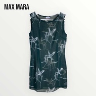 Max Mara made in Italy เดรสสีเขียวแขนกุดผ้าบาง