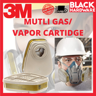 Black Hardware 3M 6006 Half Face Medium Industrial Breathe Safety Protection Gas Vapor Filter Facepi
