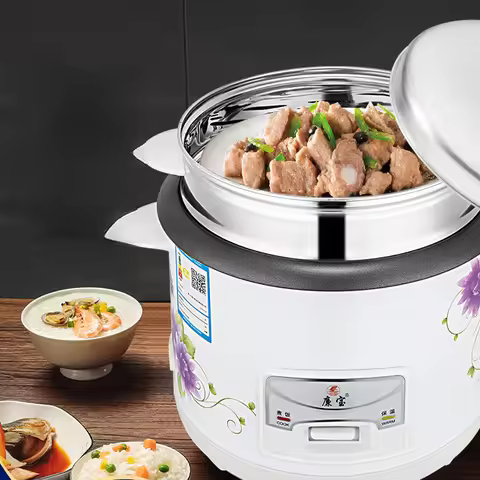 Household small electric rice cooker, mini dormitory for 3-4 people, small old-fashioned 1-2 liter e
