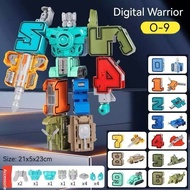 ( Hot Sale ) 0-9 Transformers Number Robot Toys Digital Assembly Toys Educational toys Car Toys Main
