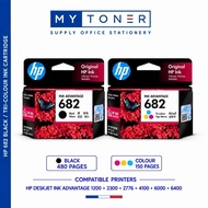 HP | 682 BLACK COLOUR | 682 TRI-COLOUR | INK CARTRIDGE | FOR PRINTER MODELS : 1200/2300/2700/2800/41