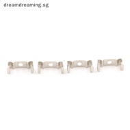 (light) 4Pcs T5 Fluorescent Tube Lamp Holder  Clips Socket Silver .