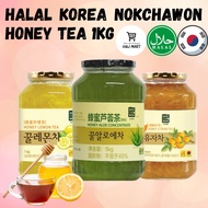 Halal Korea Nokchawon Honey Tea 1kg | Honey Lemon Tea | Honey Citron Tea | Honey Aloe Vera Tea