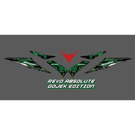 REVO ABSOLUTE STICKER STRIPING GOJEK EDITION MOTIF
