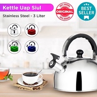 See Here 3 LITER STEAM WATER KETTLE WHISTLING KETTLE HOT WATER KETTLE HOT WATER CONTAINER HOT WATER 