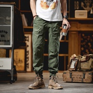 New fashionable men's cargo pants outdoor man casual solid trousers quality worker sports slim fit p