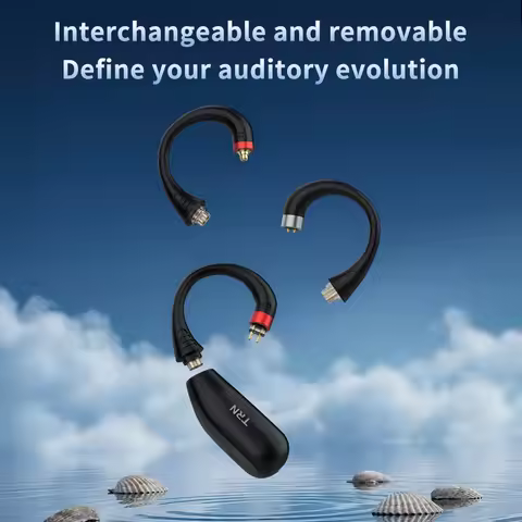 TRN Scallop Wireless Bluetooth 6.0 HIFI Earphones Module Upgrade Cable Ear Hook for Most Earphones K