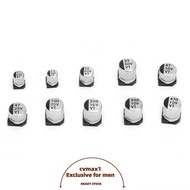 CYMX 200PCS SMD Electrolytic Capacitors, 1uF-470uF 10 Value Electrolytic Capacitor Assortment, Durab