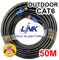 สายแลน Cat6 Link Outdoor US-9106(OUT) (600MHz) (ภายนอก) ความยาว 50 เมตร เข้าหัวพร้อมใช้งาน สินค้าพ